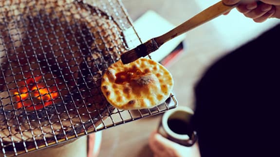 せんべい焼き体験